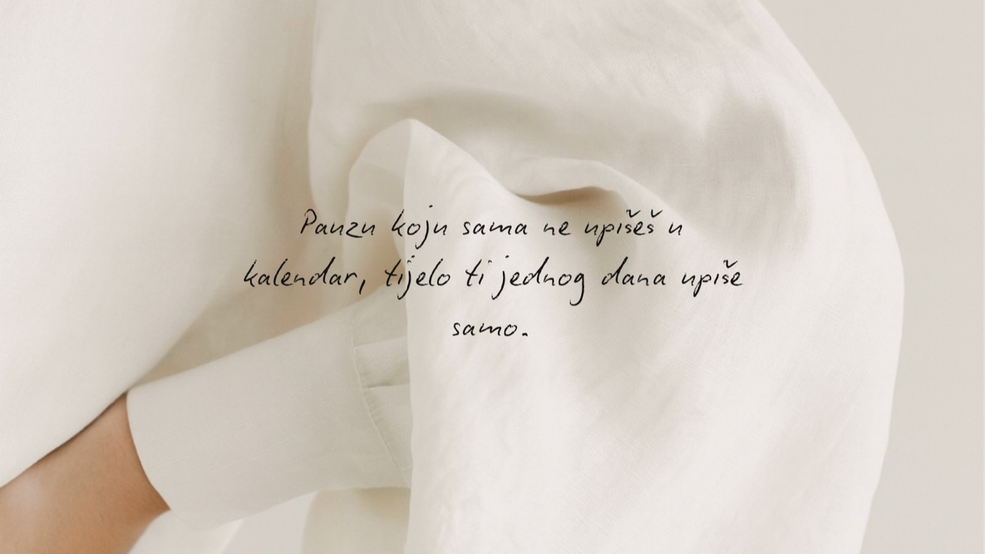 Pauzu koju sama ne upišeš u kalendar, tijelo ti jednog dana upiše samo.